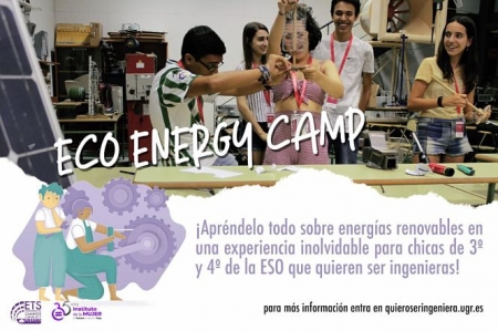 Cartel del Campus de energías renovables para chicas (UGR) 