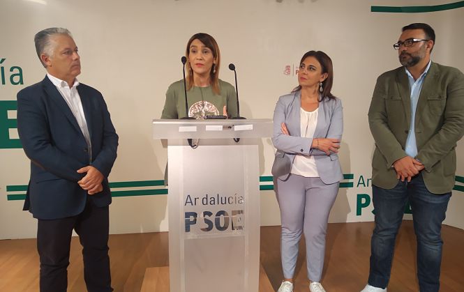 Olga Manzano en rueda de prensa (PSOE)