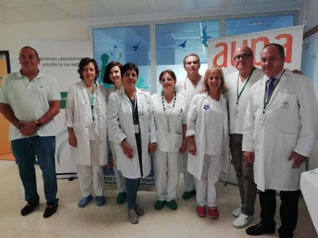 Miembros de oncología infantil del Hospital Virgen de las Nieves (JUNTA)