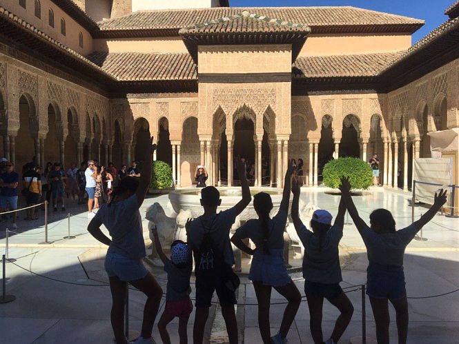Una de las actividades realizadas en la Alhambra (JUNTA)