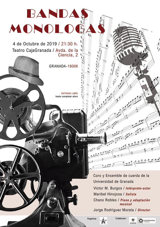 Cártel de `Bandas monólogas` (GRANADA NOIR)