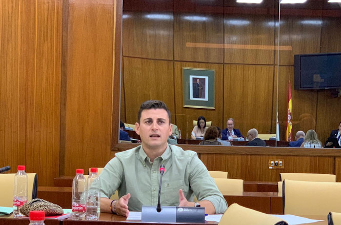 Rafael Caracuel en el Parlamento de Andalucia (PP)