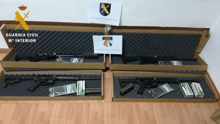Rifles intervenidos (GUARDIA CIVIL)
