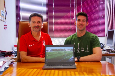 Los investigadores de la Universidad de Granada Luis Fradua y Javier Fernández, autores de este trabajo (UGR)