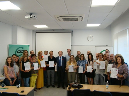 Entrega de las acreditaciones a CSIF (JUNTA) 