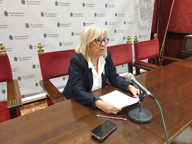 María de Leyva en rueda de prensa (PSOE) 