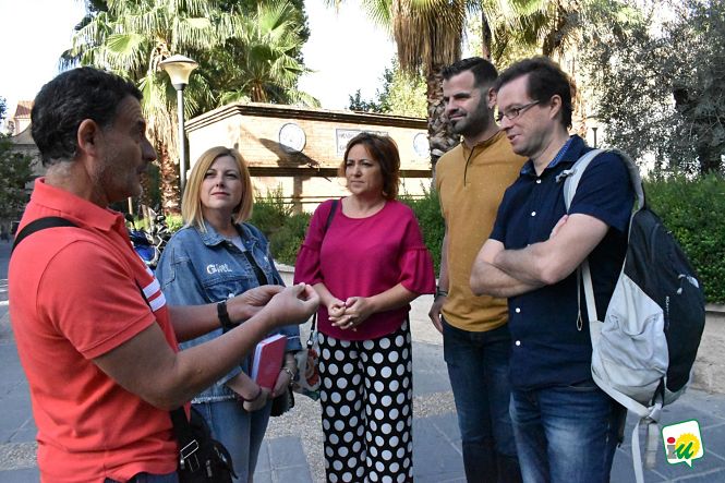 Miembros de IU han visitado la Acequia Gorda del Genil (IU GRANADA)
