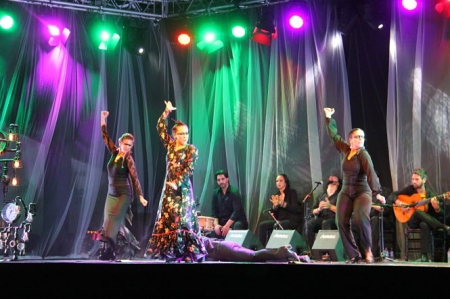 Momento de una actuación de Christina Pagés (AYTO. ALMUñËCAR)