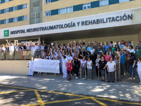 Concentración en el Hospital de Neurotraumatoligia y rehabilitación (UGT) 