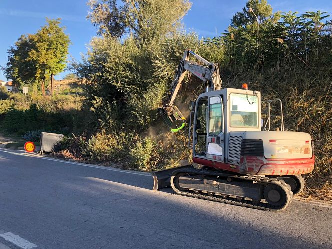 Obras en la carretera de Benamaurel (DIPUTACIÓN DE GRANADA)