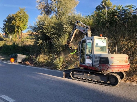 Obras en la carretera de Benamaurel (DIPUTACIÓN DE GRANADA)