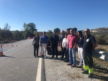 Miembros del PSOE han visitado la carretera de Benamaurel (PSOE) 