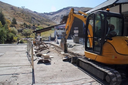 Inicio de las obras en Pradollano (CETURSA)