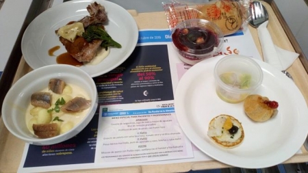 Menú especial del Hospital Virgen de Las Nieves (JUNTA)