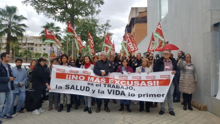 Concentración de CCOO contra la siniestralidad laboral (CCOO) 