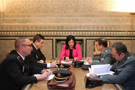 La subdelegada se ha reunido con miembros de Policía Nacional y Guardia CIvil (SUBDELEGACIÓN)