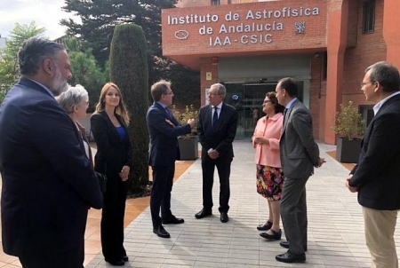 Rogelio Velasco ha visitado el Instituto andaluz de astrofisica