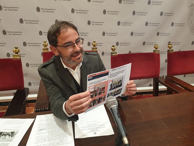 Miguel Ángel Fernández Madrid en rueda de prensa (PSOE) 