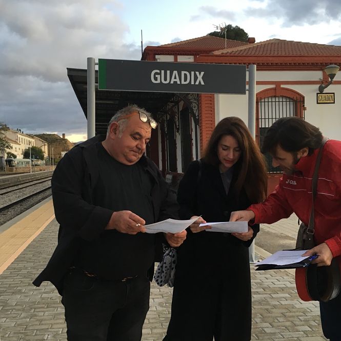 Miembros de `Más País` han visitado la Estación de Guadix (MÁS PAÍS) 