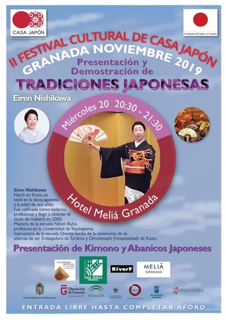 Cartel del II Festival cultural `Casa Japón` (AYTO. GRANADA) 
