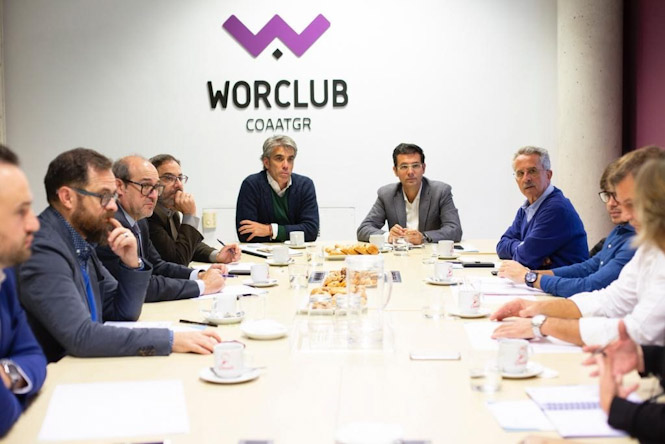 Paco Cuenca se ha reunido con el Colegio de aparejadores (PSOE) 