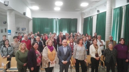 Antonio Jesús Castillo ha acudido al homenaje de las personas mayores voluntarias (LA CAIXA)