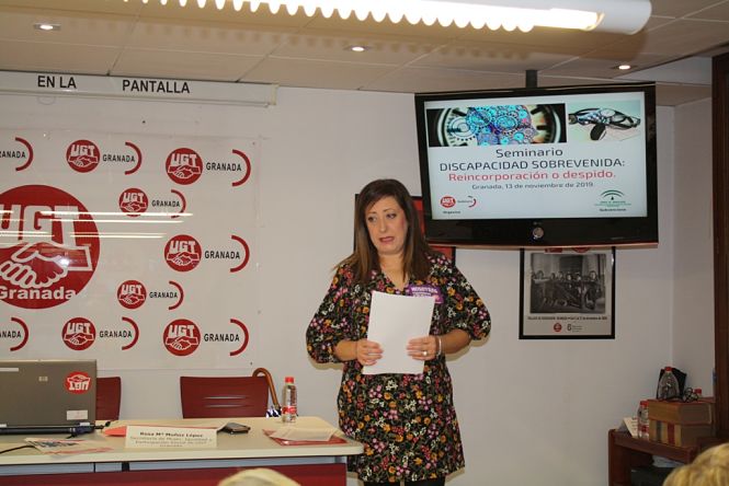 Rosa Mª Muñoz, Secretaria de Igualdad y Mujer de UGT Granada (UGT)