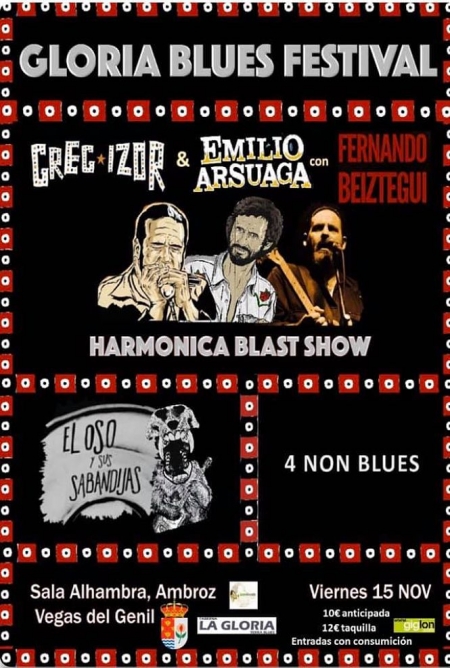 Cartel del Gloria Blues festival (AYTO. VEGAS DEL GENIL) Cartel del Gloria Blues festival (AYTO. VEGAS DEL GENIL)