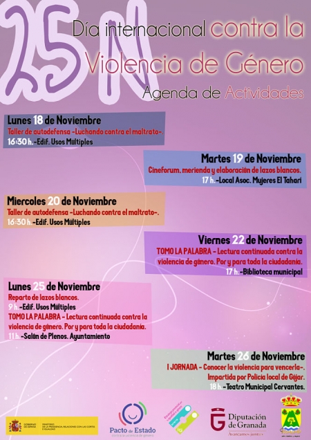 Actividades en Gójar contra la violencia de género Actividades en Gójar contra la violencia de género