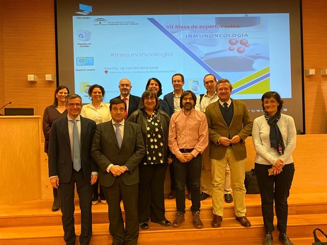 Foto de familia al cierre de la VII mesa de profesionales expertos en Inmunoncología (EASP)
