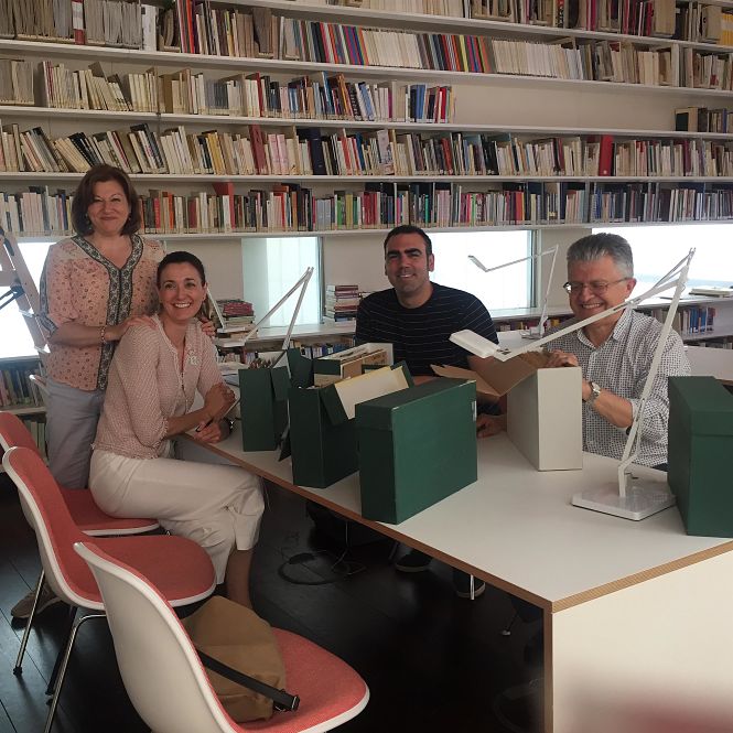 Los investigadores de la UGR Mario de la Torre, Mª Ángeles Grande, Francisco Linares y María José Sánchez Montes, impulsores del Laboratorio de investigación en práctica escénica de la Universidad de Granada (UGR)