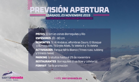 Todo listo para el inicio de la nueva temproada de esquí (CETURSA)