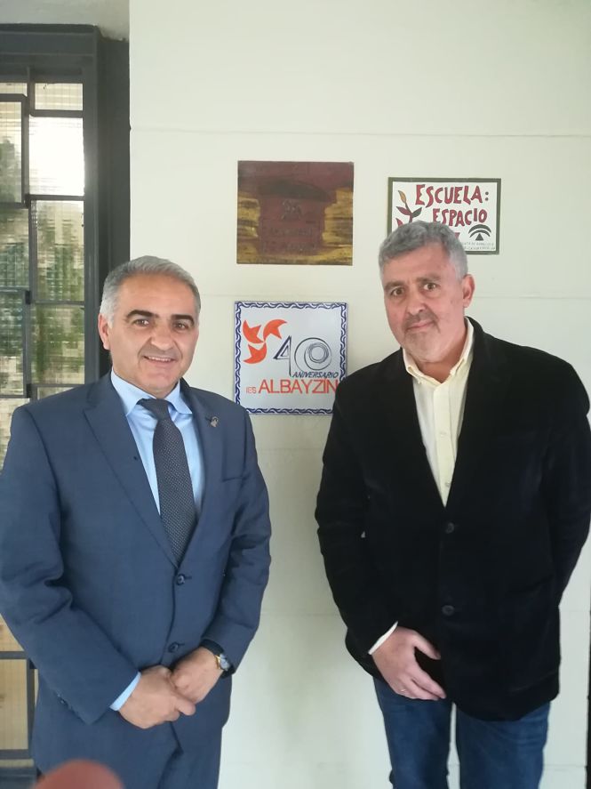 El Delegado de Educaión ha visitado el IES Albayzin (JUNTA)