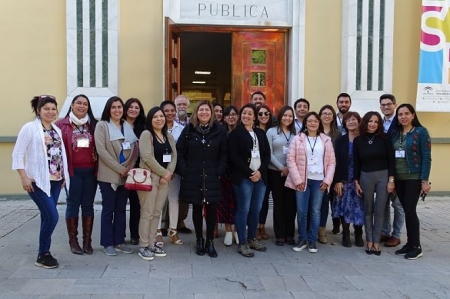 Grupo de pasantes y profesionales EASP en el inicio del programa de formación (EASP) 