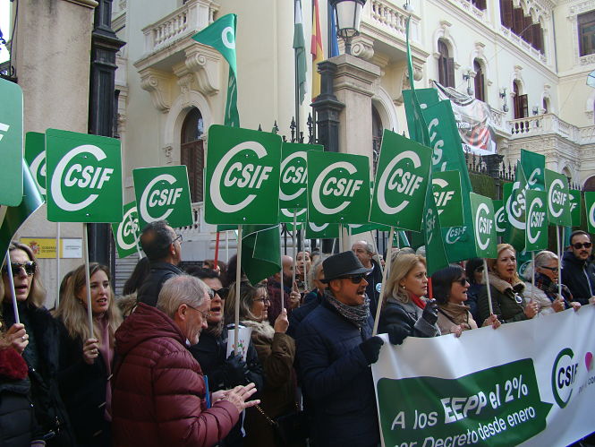 Concentración de empleados públicos (CSIF)