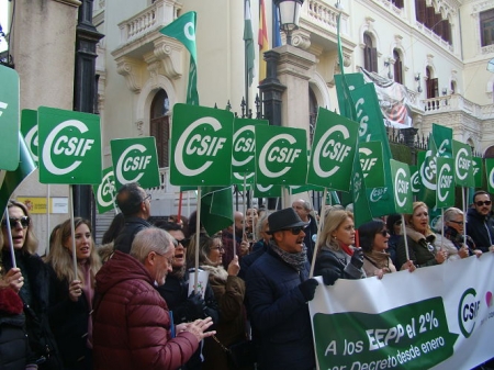 Concentración de empleados públicos (CSIF)