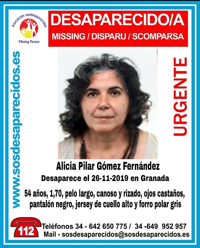 Alicia Pilar Gómez ya ha sido localizada