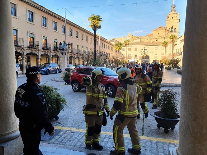 Guadix ha realizado un simulacro de evacuación del Ayuntamiento (AYTO. GUADIX)