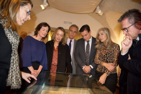 Momento de la inauguración de la exposición (JUNTA)
