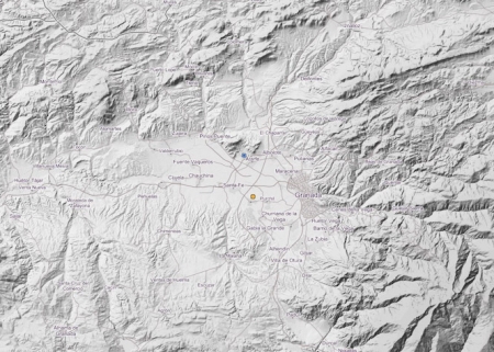 Zona del terremoto en Atarfe 6 de diciembre 2019 (INSTITUTO GEOGRÁFICO NACIONAL)