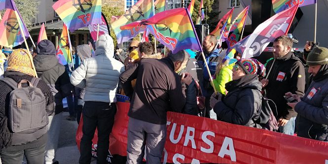 Concentración en Pradollano (ADELANTE) 