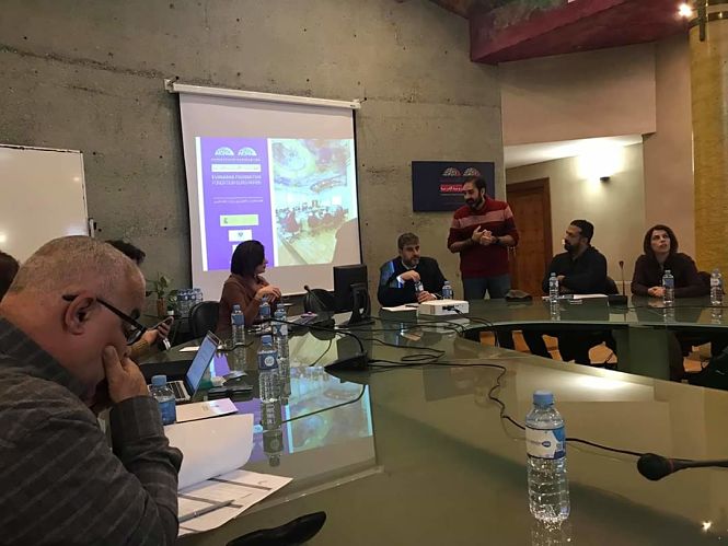 Inicio de la sesión de trabajo en la Fundación Euroárabe (UGR)