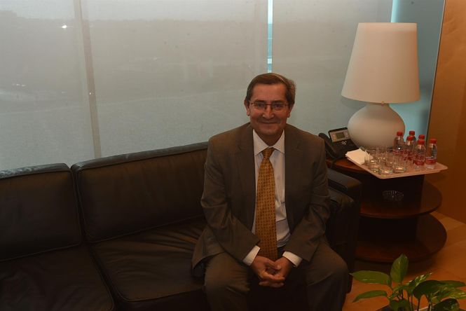 El secretario general del PSOE de Granada, José Entrena, en una entrevista concedida a Europa Press (M. JIMÉNEZ/DIPUTACIÓN)