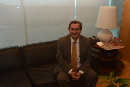 El secretario general del PSOE de Granada, José Entrena, en una entrevista concedida a Europa Press (M. JIMÉNEZ/DIPUTACIÓN)