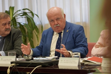 El consejero de Salud y Familias, Jesús Aguirre, en una imagen de archivo (EDUARDO BRIONES / EUROPA PRESS)