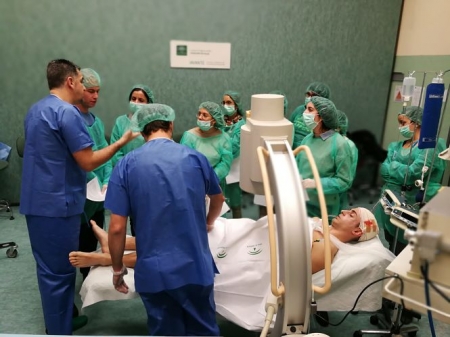 Participantes en el curso de transplantes (JUNTA)