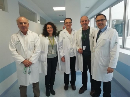 Imagen de los profesionales de la consulta de oncocardiología del Hospital Universitario Virgen de las Nieves (JUNTA DE ANDALUCÍA)