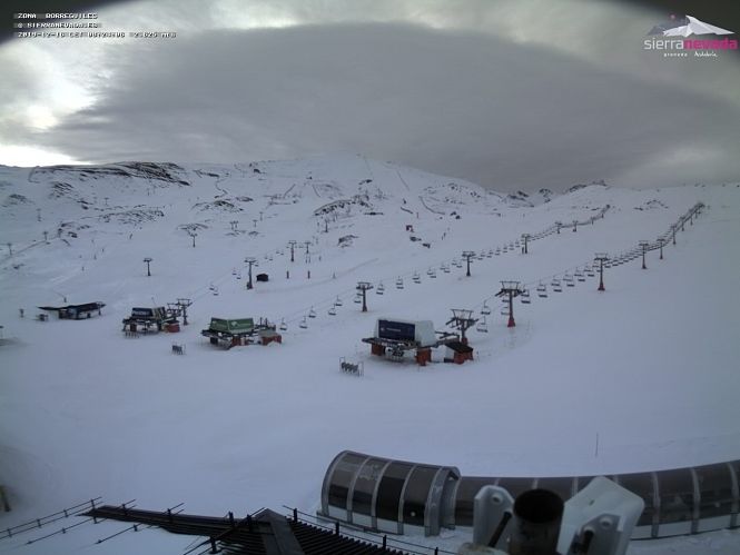Imagen de la zona de Borreguiles, en Sierra Nevada, este pasado lunes (CETURSA)