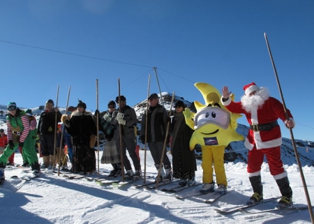 Papa Noel se ha dejado ver por Sierra Nevada (CETURSA)