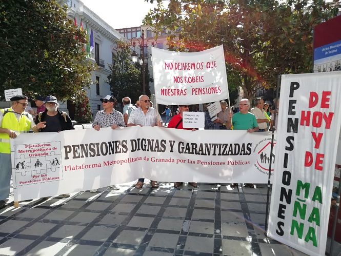 Manifestación de la Plataforma de Pensionistas 